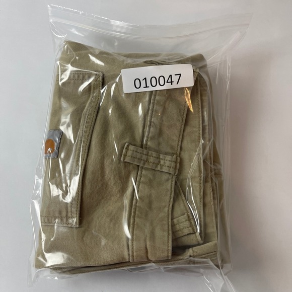 Carhartt Pants Mens 33x32 Beige Rugged Flex Rigby Relaxed Canvas Stretch Work - Picture 9 of 10